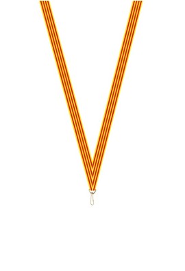 Ruban Médaille  Jaune/Rouge  : 6032-1
