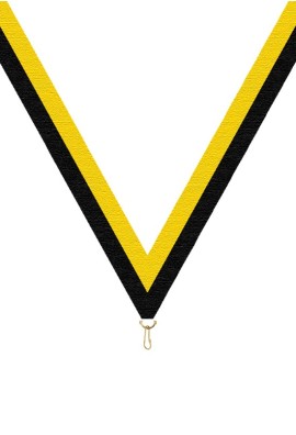 Ruban Médaille  Jaune/Noir : 6034