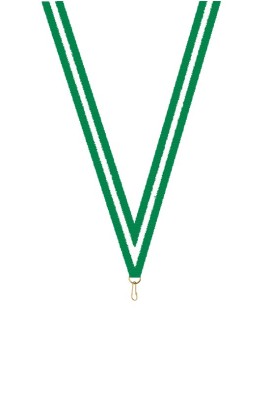 Ruban Médaille  Vert/Blanc/Vert : 6052-1