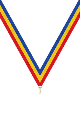 Ruban Médaille  Rouge/Jaune/Bleu : 6057