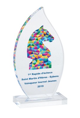 Trophée Acryglass Personnalisé 157-01-SU