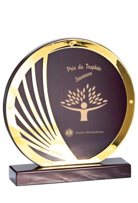 Trophée Métal & Bois Personnalisé 163-01-CLI