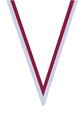 Ruban Médaille  Rouge/Blanc  : 6035-1