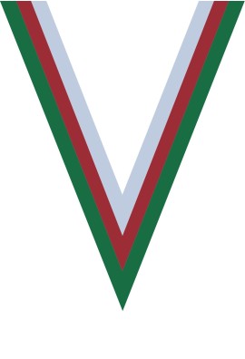 Ruban Médaille  Vert/Rouge/Blanc  : 6037