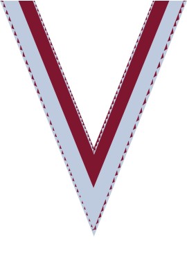 Ruban Médaille  Blanc/Rouge  : 6041