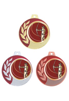 Médaille Ø 70 mm Tir à l'arc  - CZ02