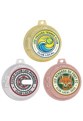 Médaille Logotée Ø 70 mm - Q-049-LO
