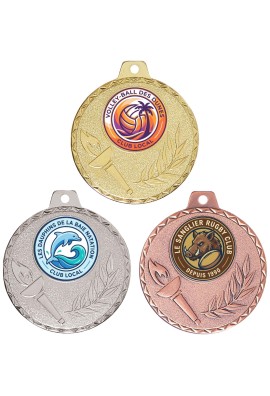 Médaille Logotée Ø 50 mm - Q-043-LO