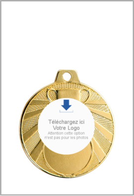 Médaille Logotée Ø 50 mm - Q-074-LO