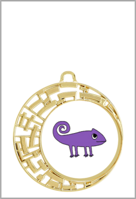 Médaille Logotée Ø 70 mm - 004-LO
