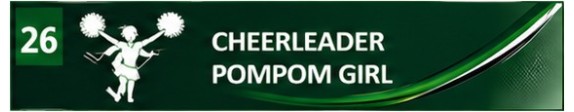 Cheerleader Pompom girl