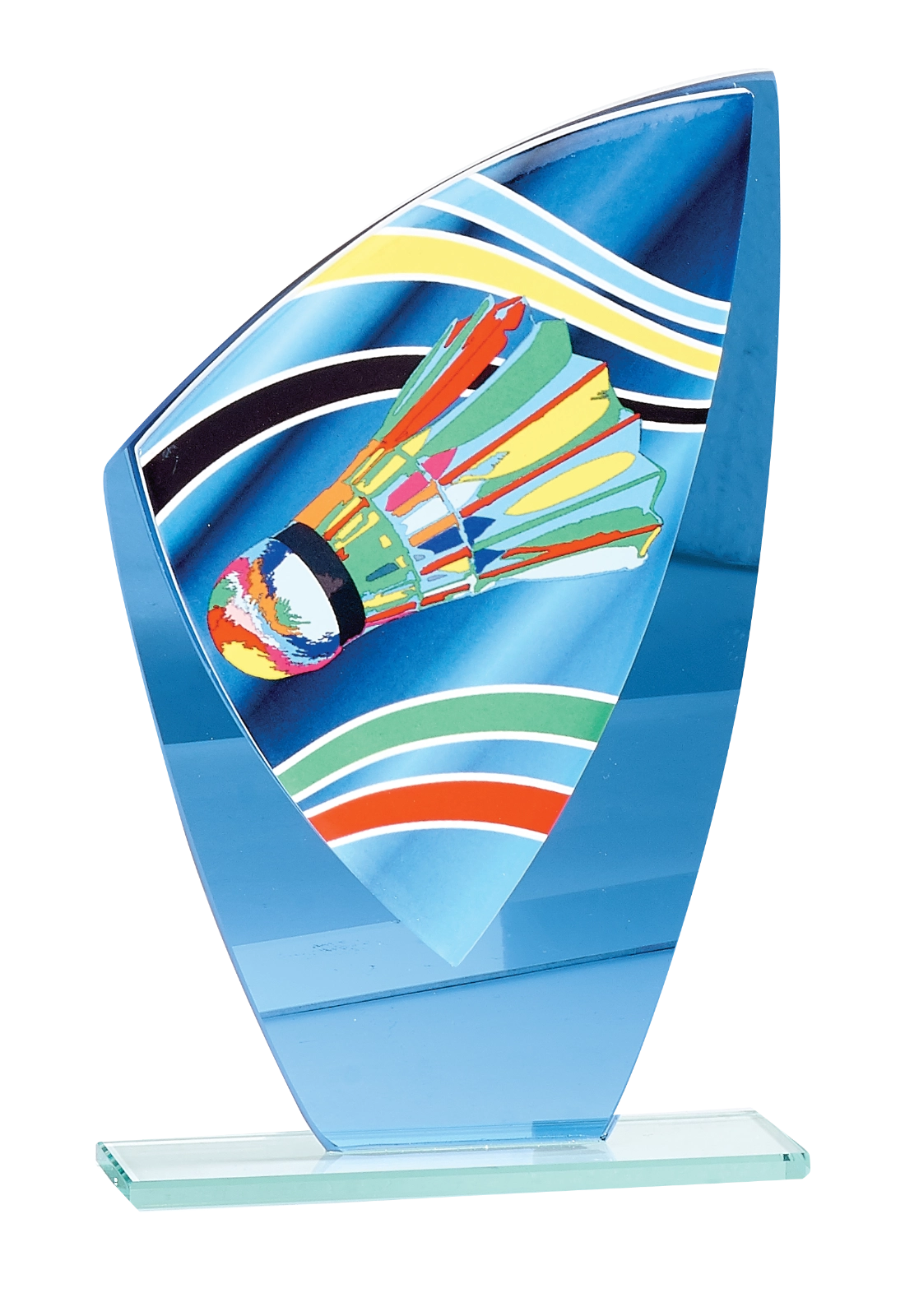 Trophée Verre Badminton 66201
